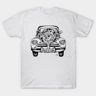 Floral Vintage Car II T-Shirt